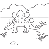 Dinossauros - Jogo Interativo de colorir