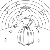 Desenhos para Colorir Online de Princesas - Pinte Online